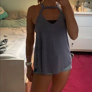 American Eagle Open Cut Purple Tank